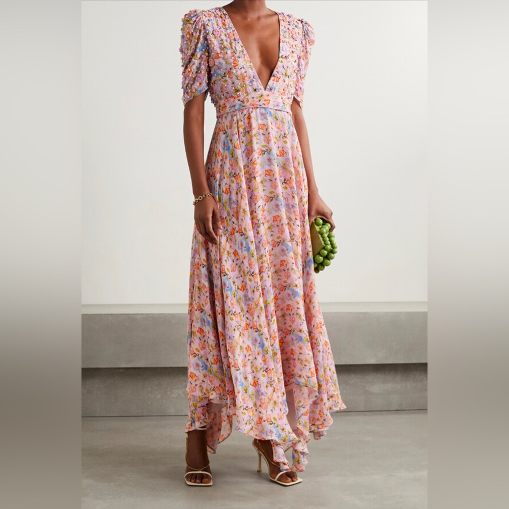 Loveshackfancy Akira Dress in Pastel Confetti - Size 6